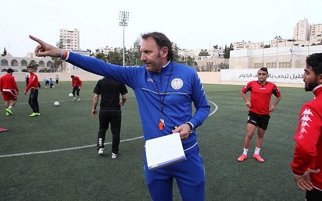 L’allenatore italiano a Hebron scuote il calcio palestinese